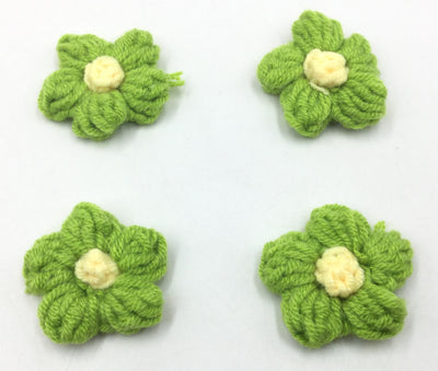 Green Soft Flower Shape Patches