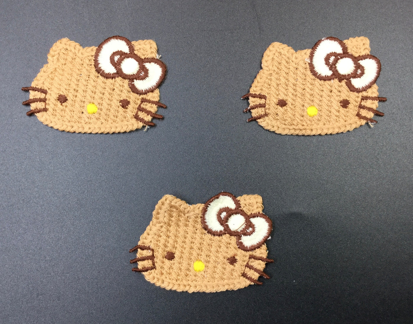 Brown Kitty Yarn Patches