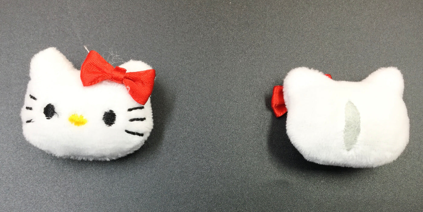 Small White & Red Soft Kitty Patches