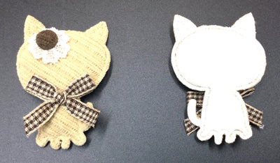 Cream Color Kitty Soft Patches