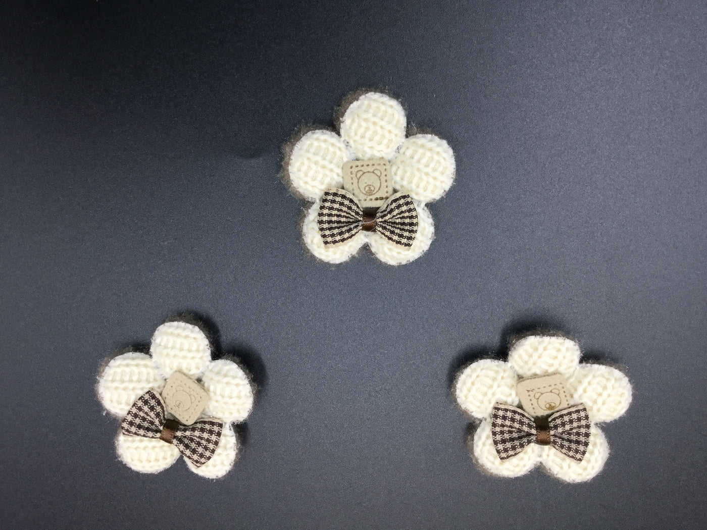 Soft Off White Color Flower Shape Patches