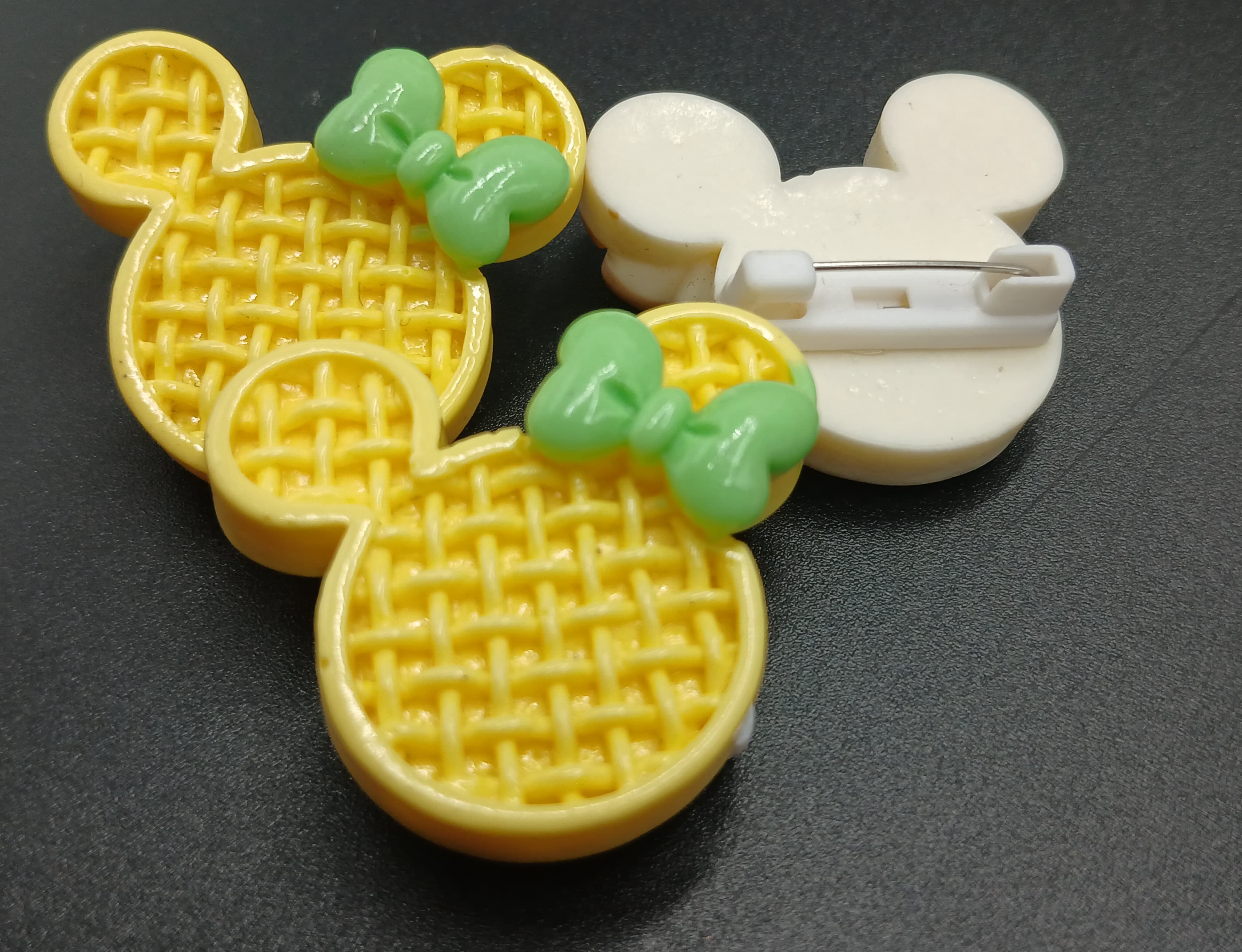 Yellow Color Mickey Mouse Brooch