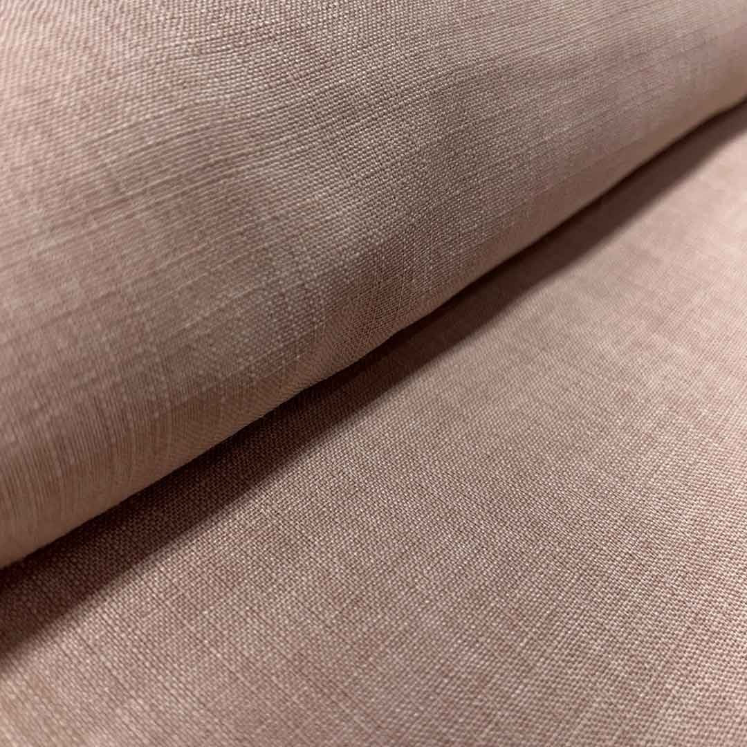 Light Peach Plain Imported Linen Fabric