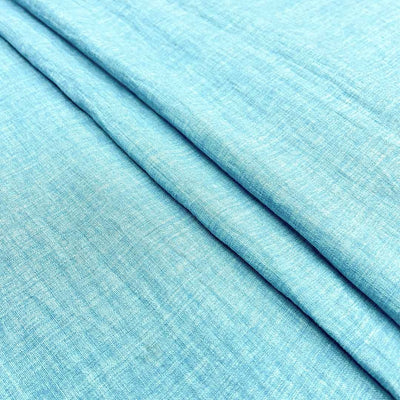 Sky Blue Plain Imported Linen Fabric