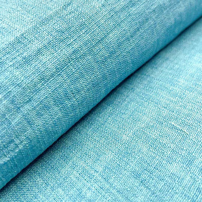 Sky Blue Plain Imported Linen Fabric