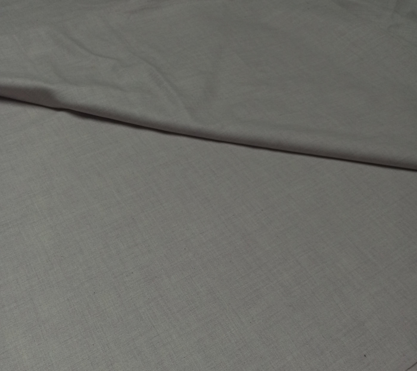 Light Gray Plain Yarn Dyed Cotton Fabric