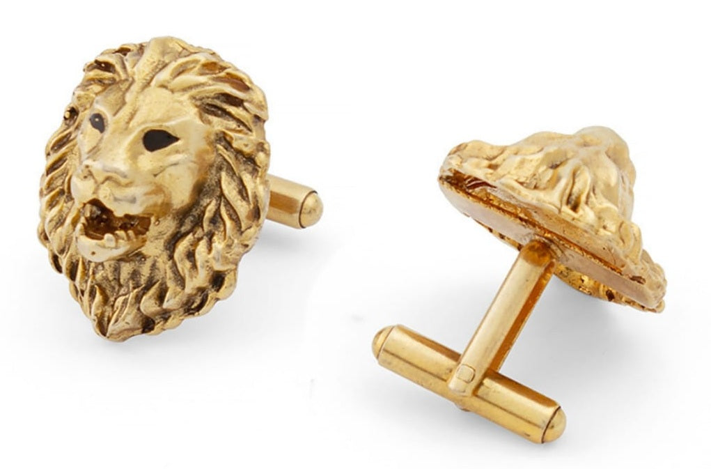 Golden Brass Fancy Cufflink