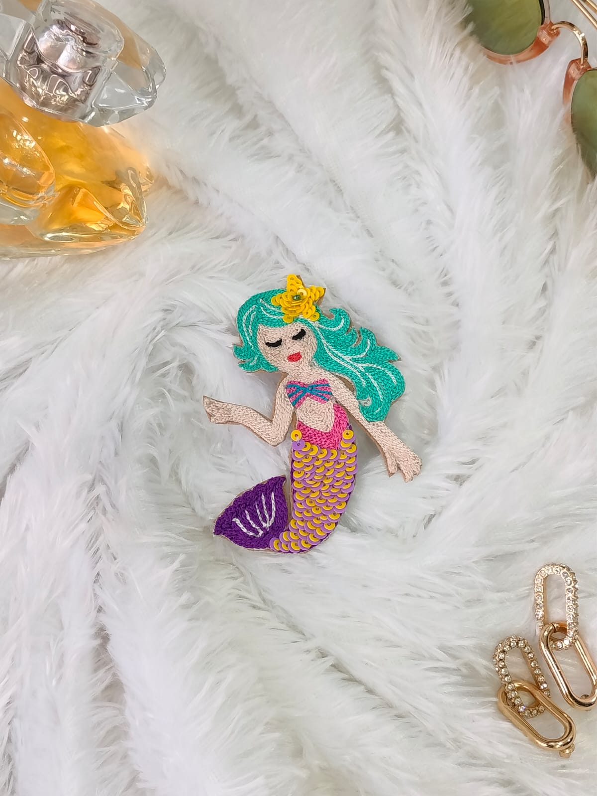 Multicolor Mermaid Handwork Patches