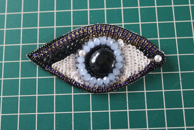 Embellished Stone Work Evil Eye Patch