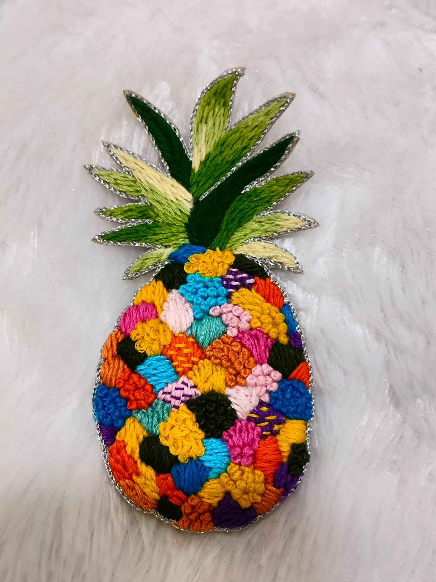 Multicolor Handcrafted Pineapple Patch