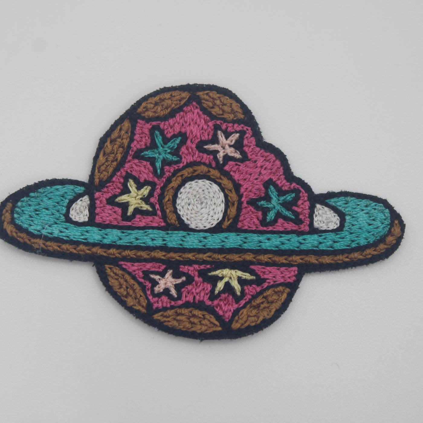 Multicolour Thread Work Donut Space Patches