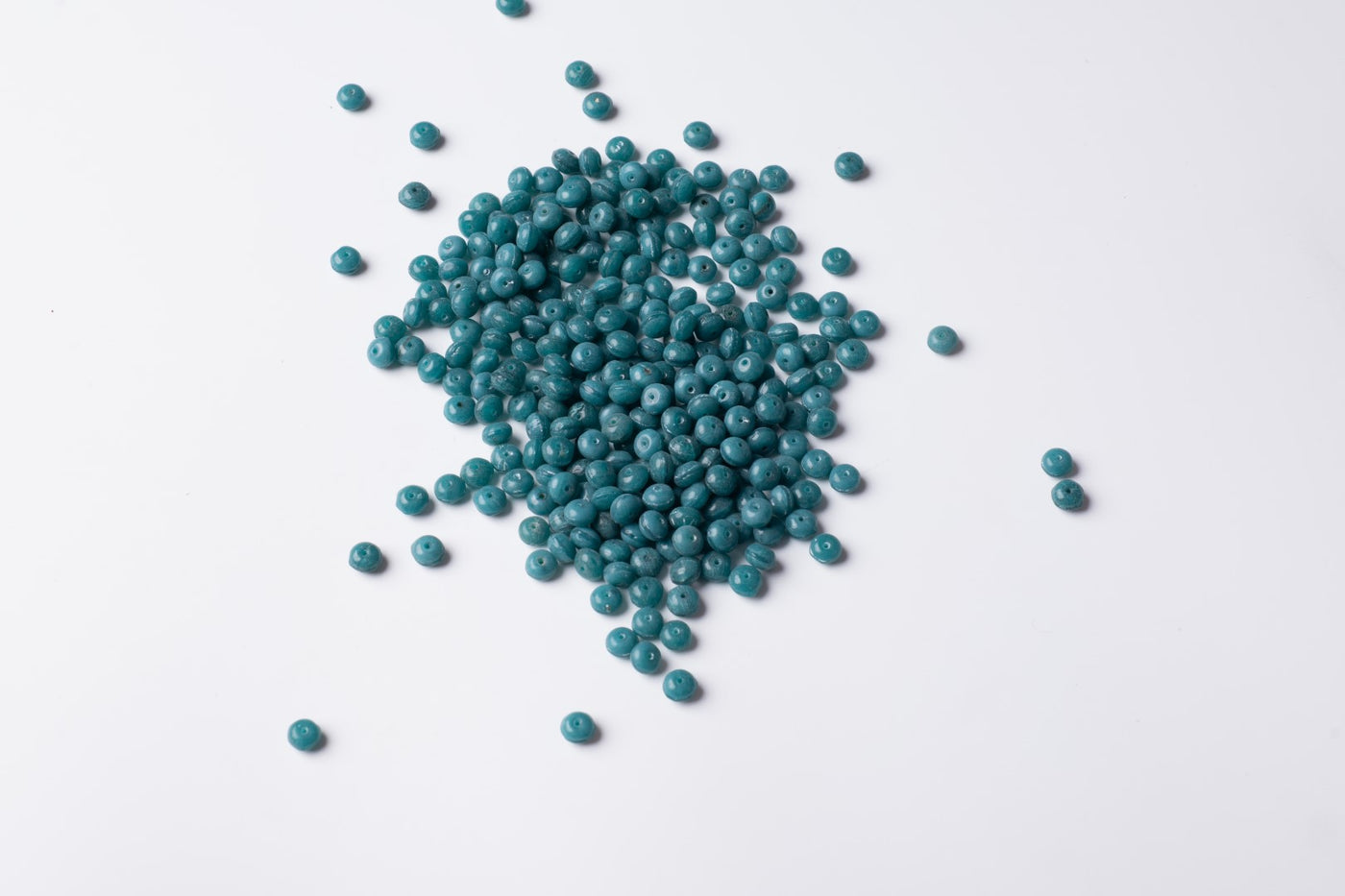 Round Turquoise Czech Glass Beads