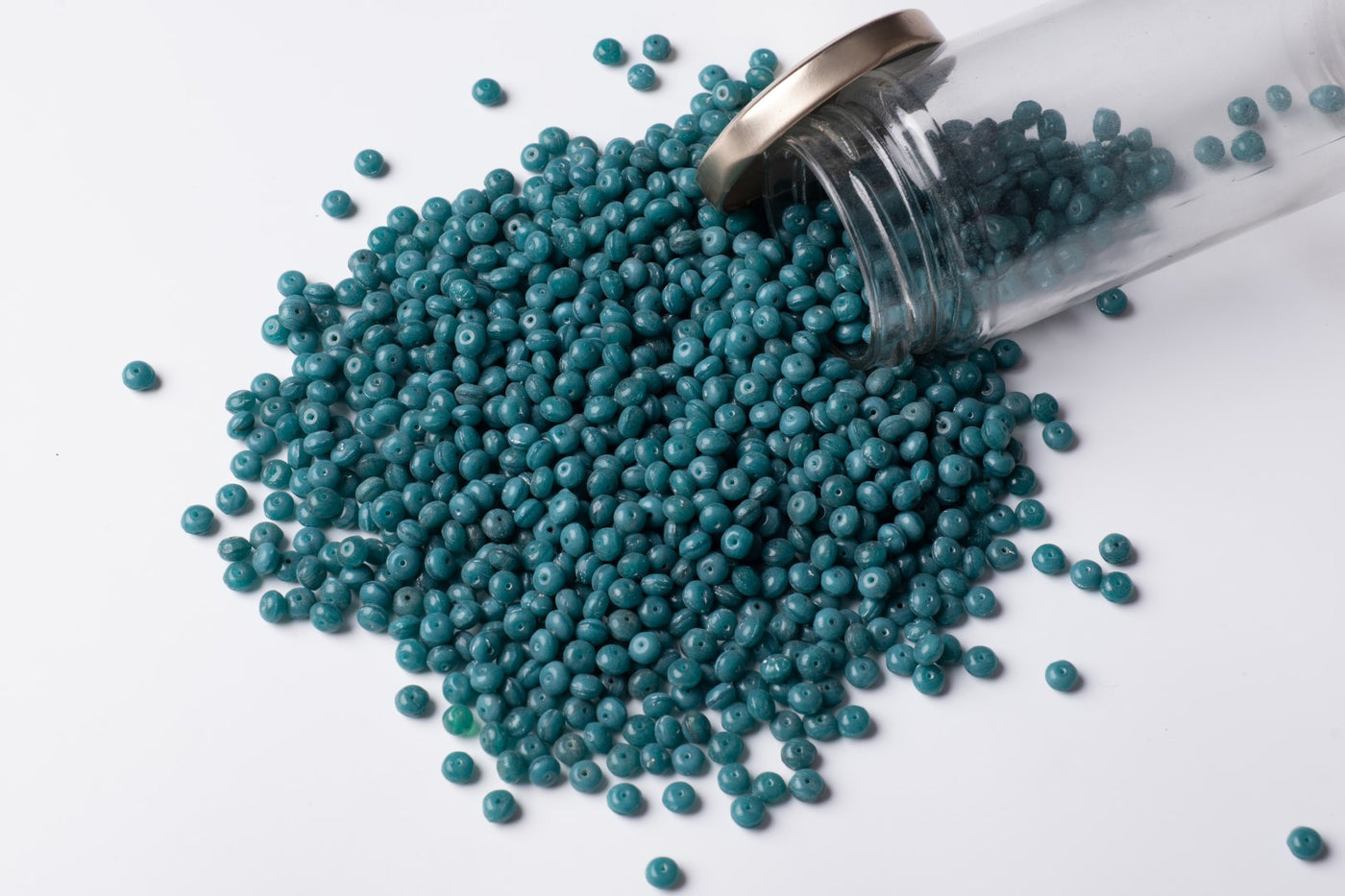 Round Turquoise Czech Glass Beads