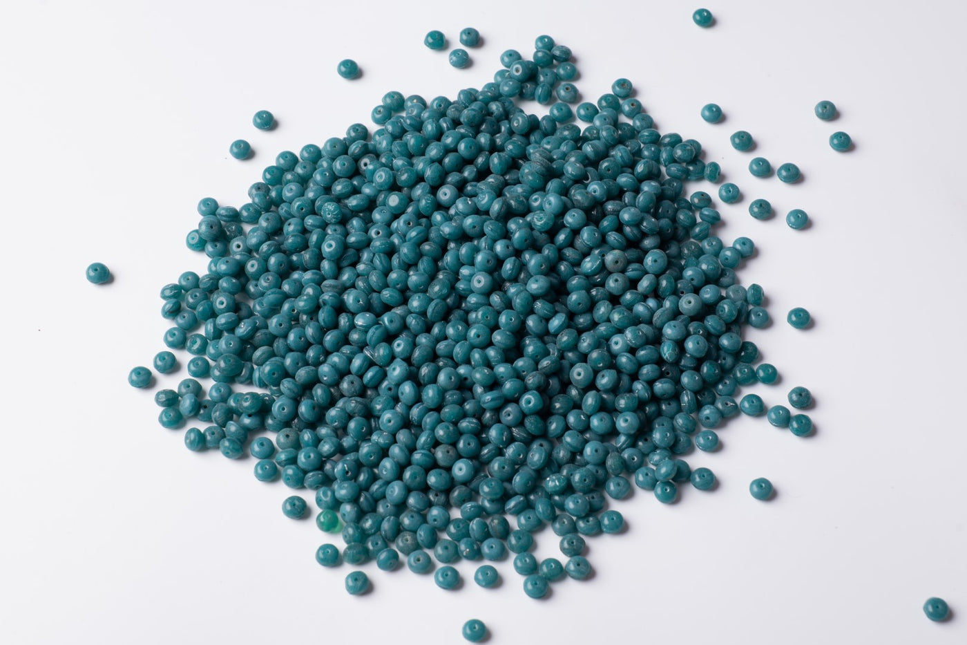 Round Turquoise Czech Glass Beads