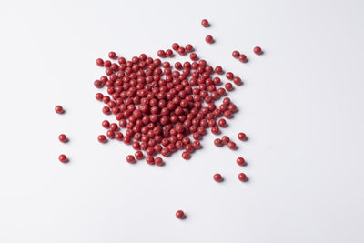 Round Maroon Czech Glass Beads