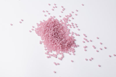 Round Pink Czech Glass Beads