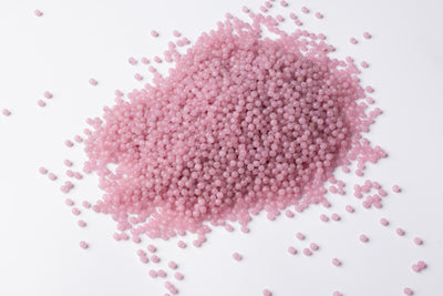 Round Pink Czech Glass Beads