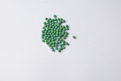 Round Green Czech Glass Beads