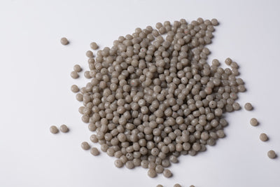 Round Gray Czech Glass Beads