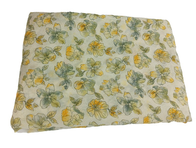 Multicolor Floral Printed Muslin Fabric