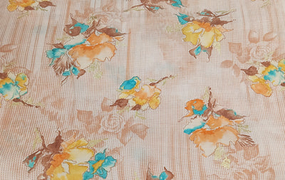 Multicolor Floral Muslin Print Fabric(Wholsale)