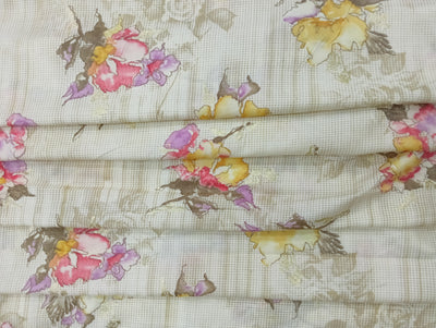 Multicolor Floral Printed Muslin Fabric (Wholsale)