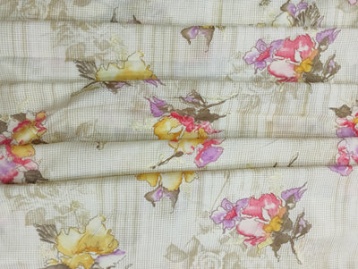 Multicolor Floral Printed Muslin Fabric (Wholsale)