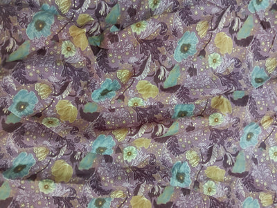 Multicolor Floral Printed Muslin Fabric (Wholsale)