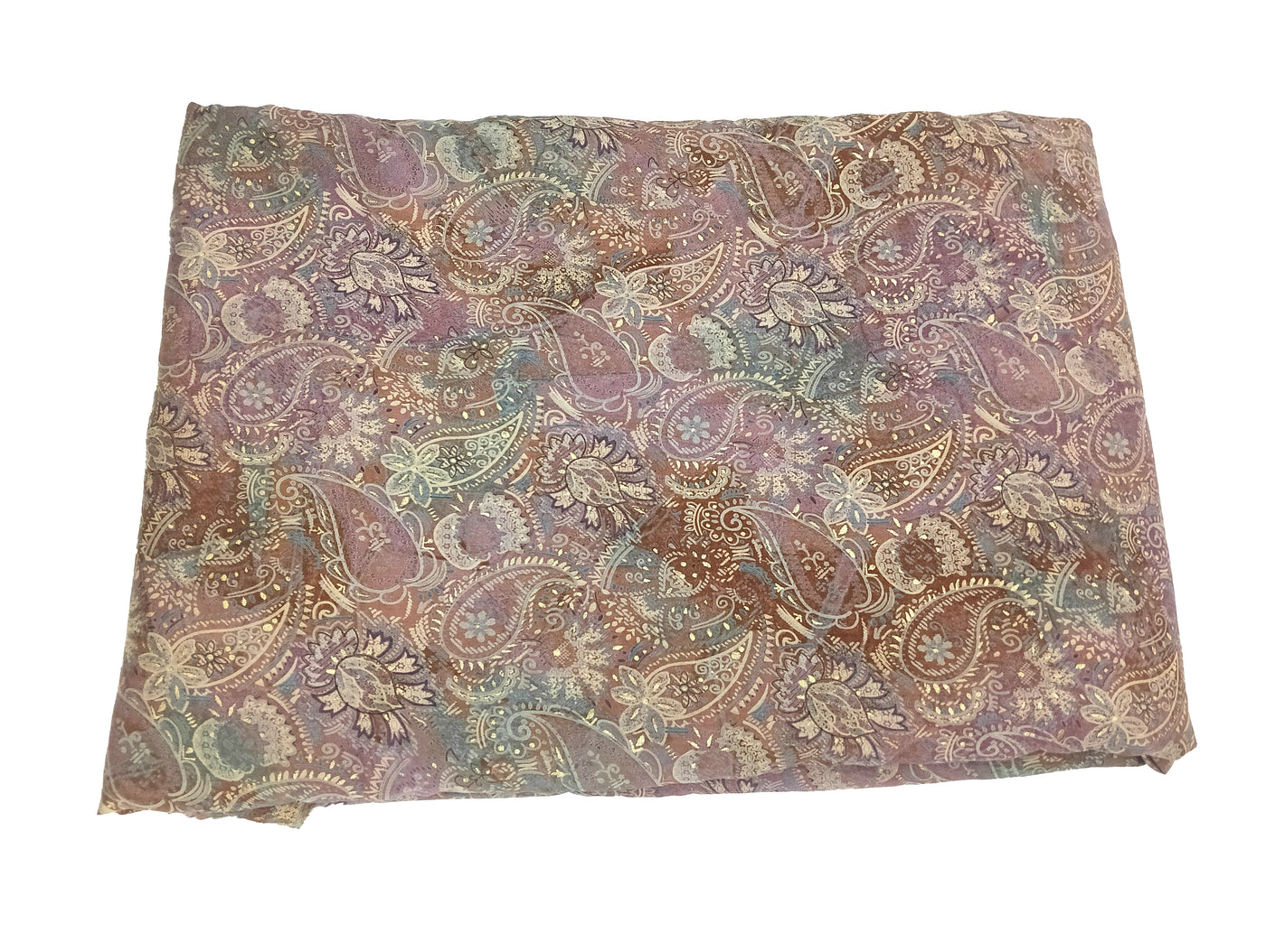 Multicolor Paisley Print Muslin Fabric (Wholesale)