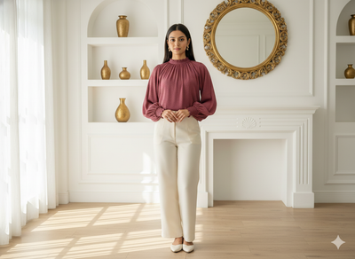 कार्डिनल रेड प्लेन 60 ग्राम जॉर्जेट फ़ैब्रिक