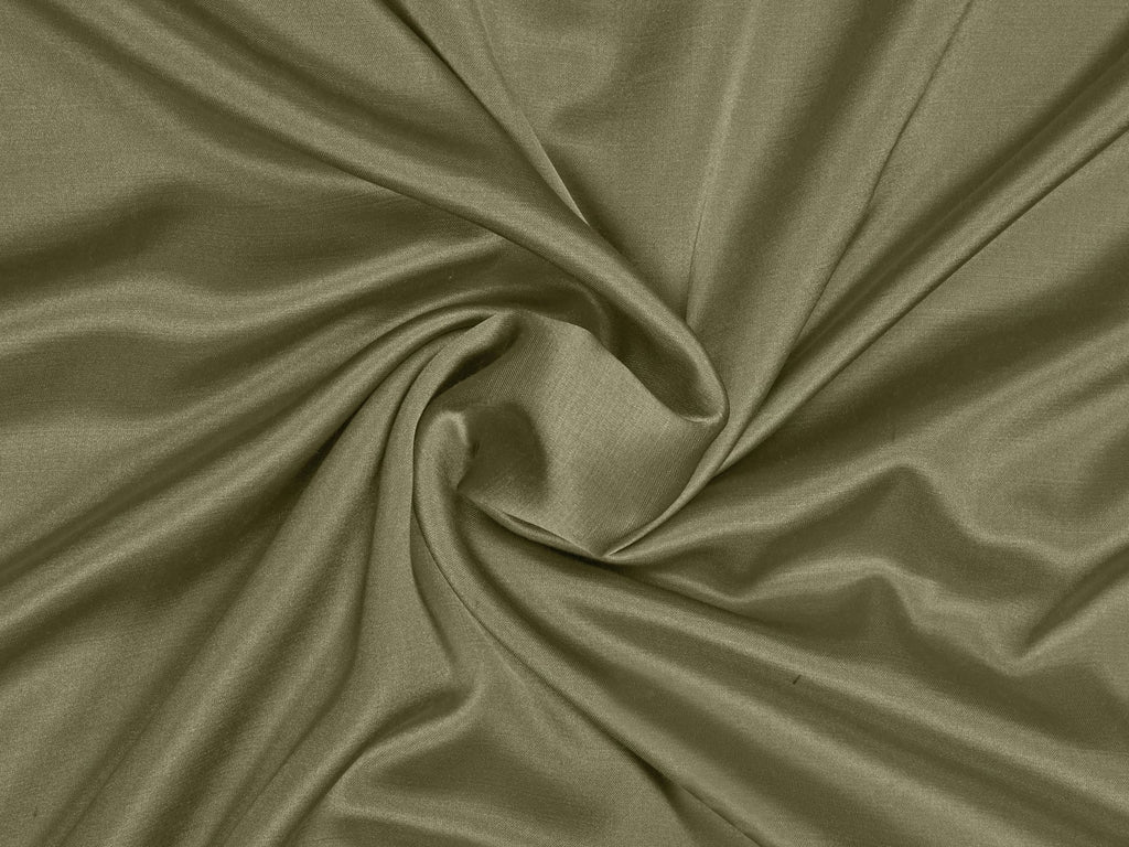 Moss Green Plain Dyed Modal Satin Fabric (Wholesale)