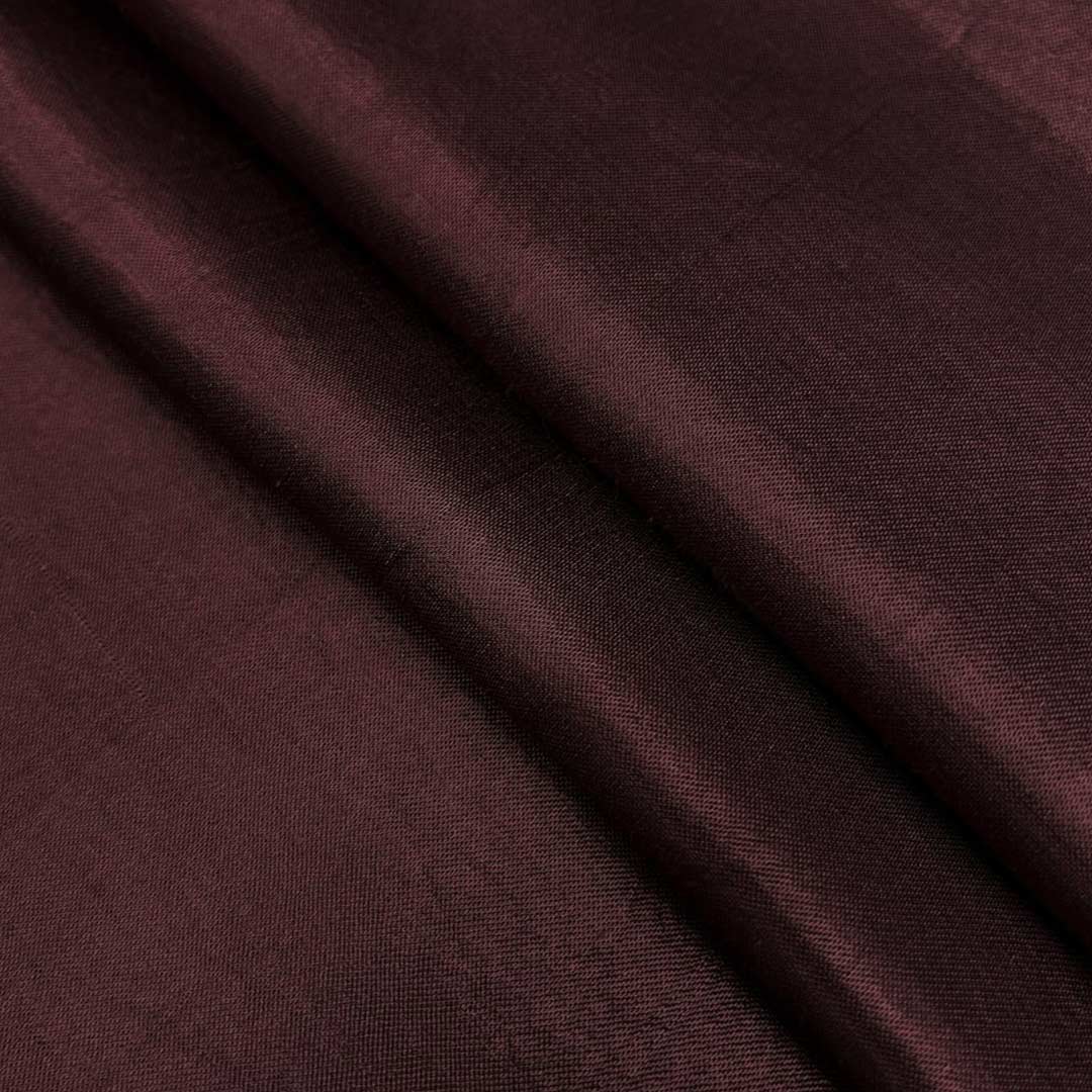 Maroon Plain Mashru Silk Fabric