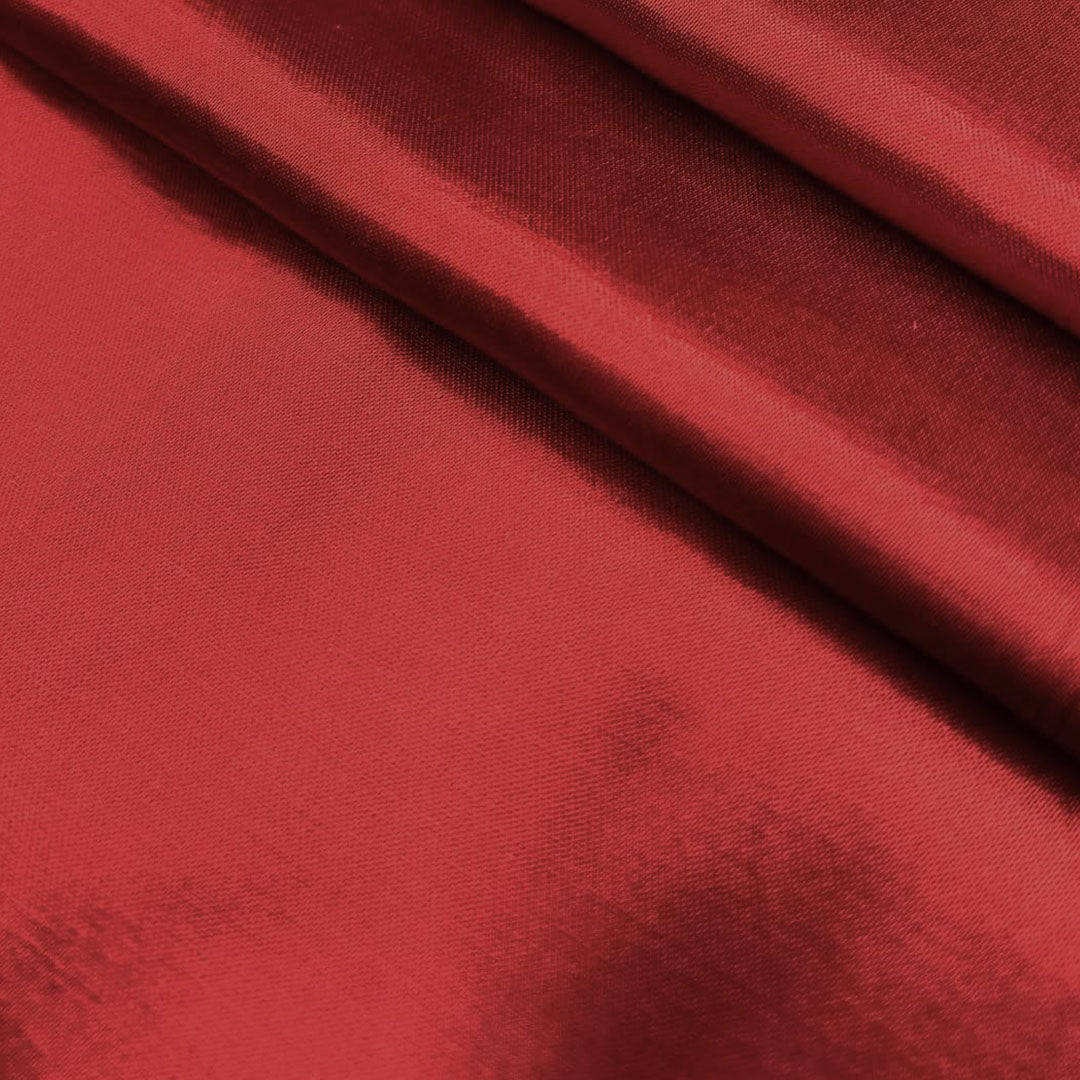 Red Plain Mashru Silk Fabric