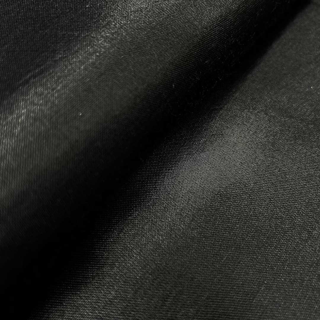 Black Plain Mashru Silk Fabric