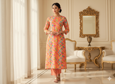 Multicolor 100 % Pure Mul Mul Cotton Chikan Embroidered Fabric