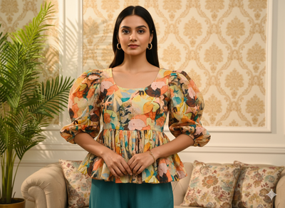 Multicolor 100 % Pure Mul Mul Cotton Chikan Embroidered Fabric