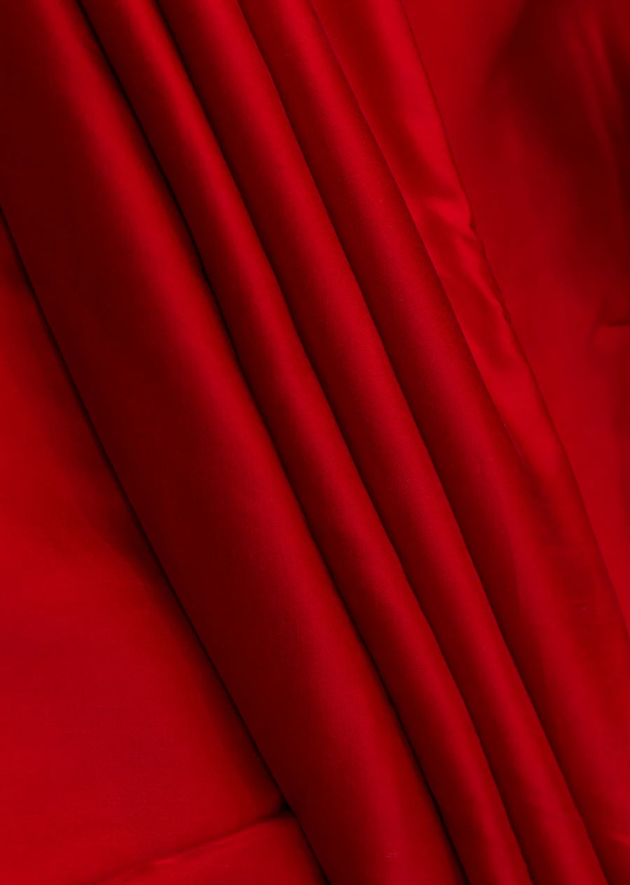 Red Plain Modal Silk Fabric (Wholesale)