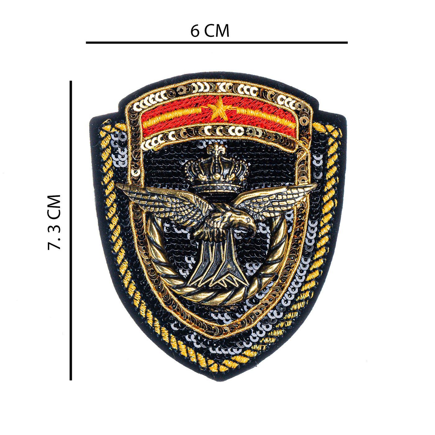 Multicolor Metal Eagle Embroidery Patch