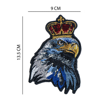 Multicolor Crowned Eagle Embroidery Patch