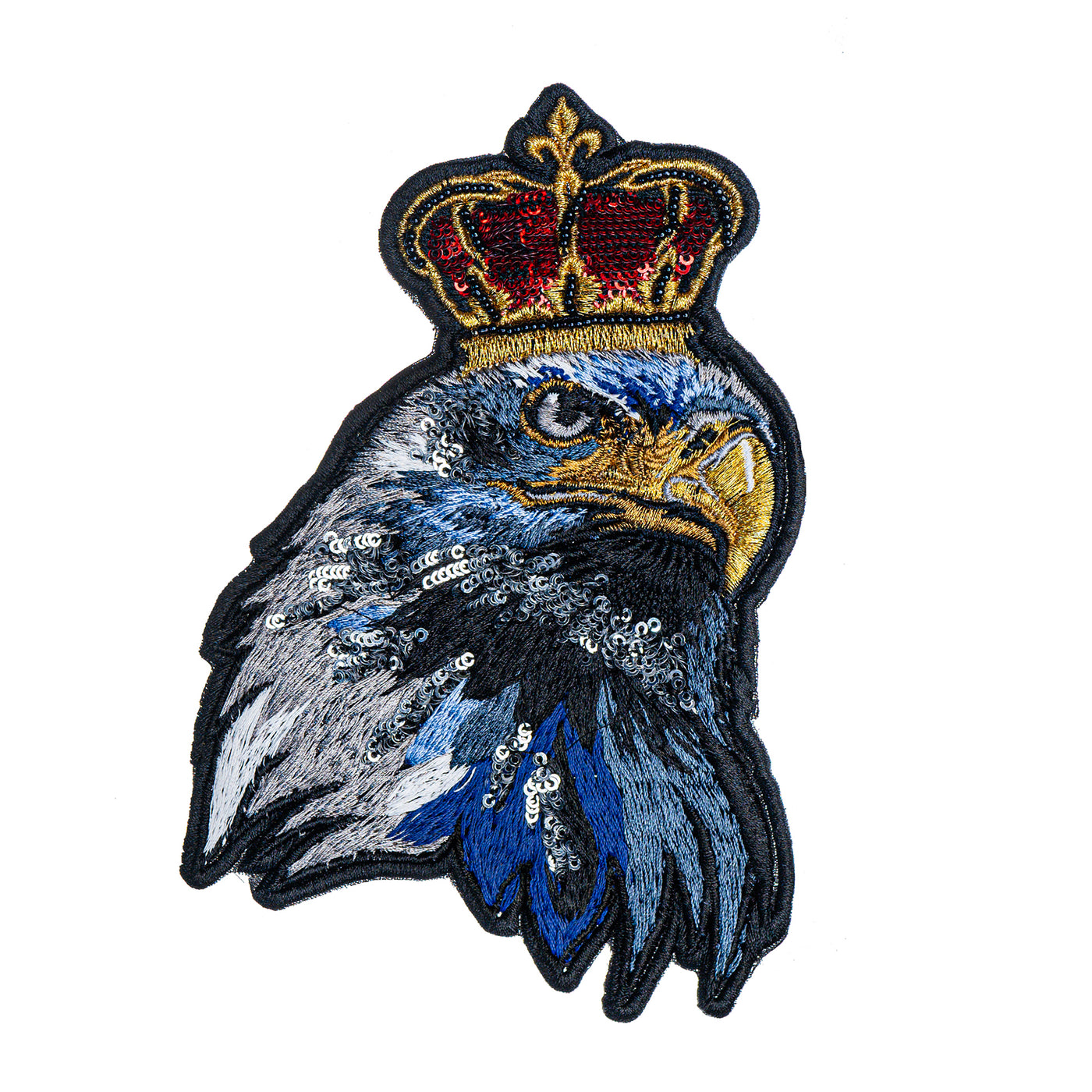 Multicolor Crowned Eagle Embroidery Patch