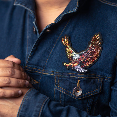 Multicolor Eagle Embroidery Patch