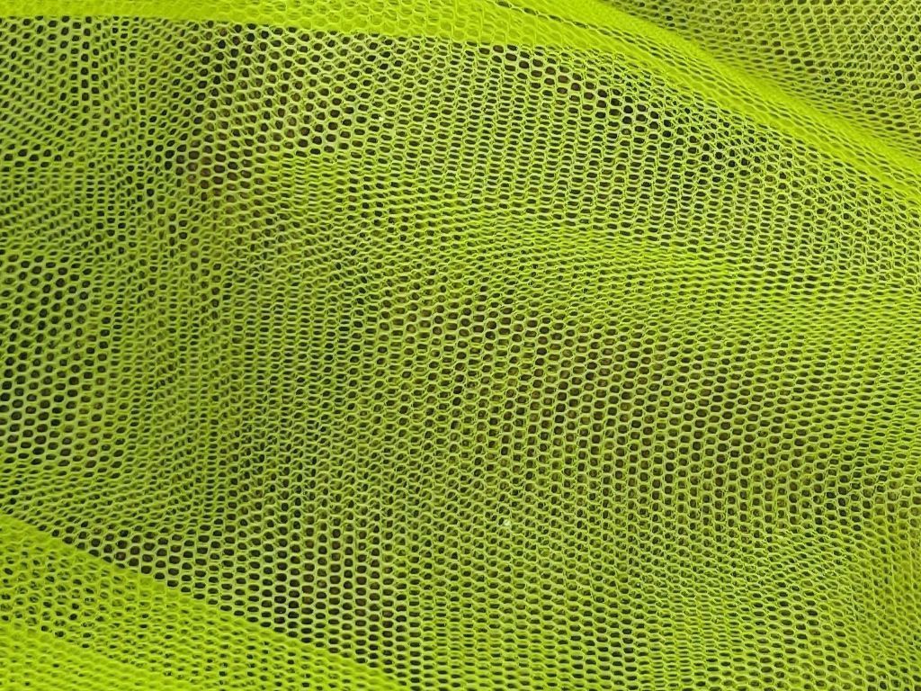 Parrot Green Mono Net Fabric