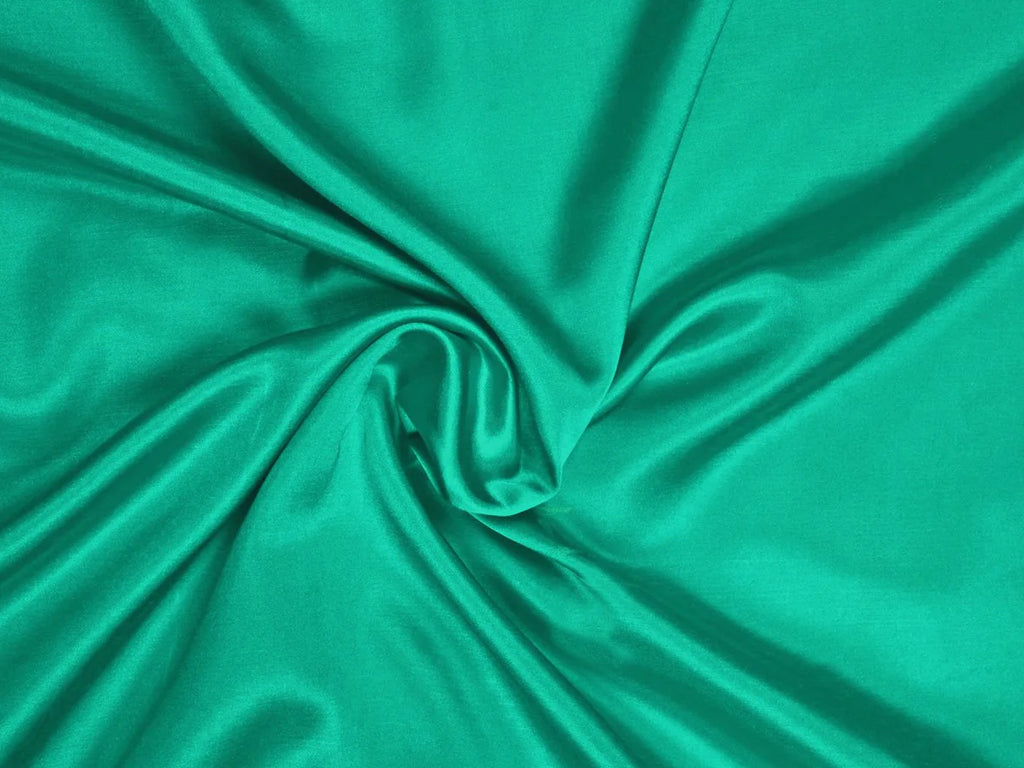 Teal Plain Dyed Modal Satin Fabric (Wholesale)