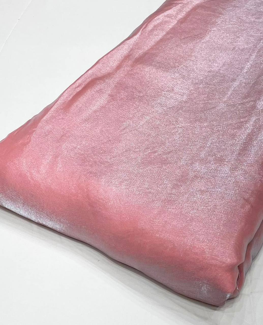 Lipstick Pink Plain Dyed Fendi Silk Fabric (Wholesale)