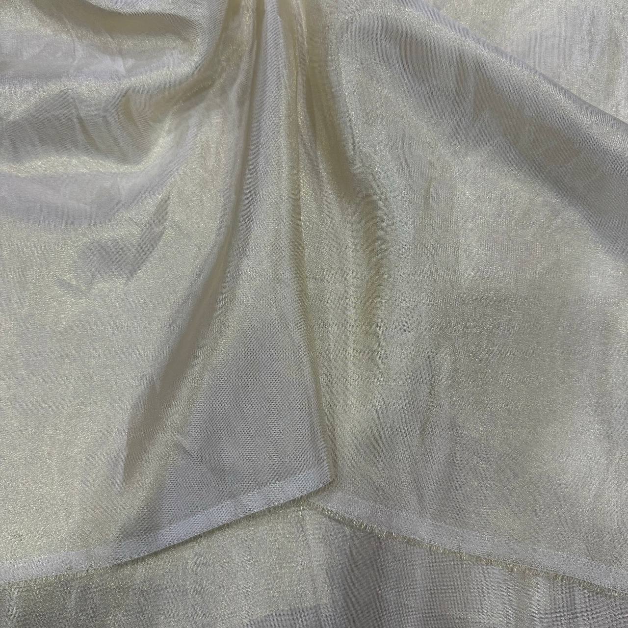 Golden Plain Dyeable Viscose Tissue Silk Fabric