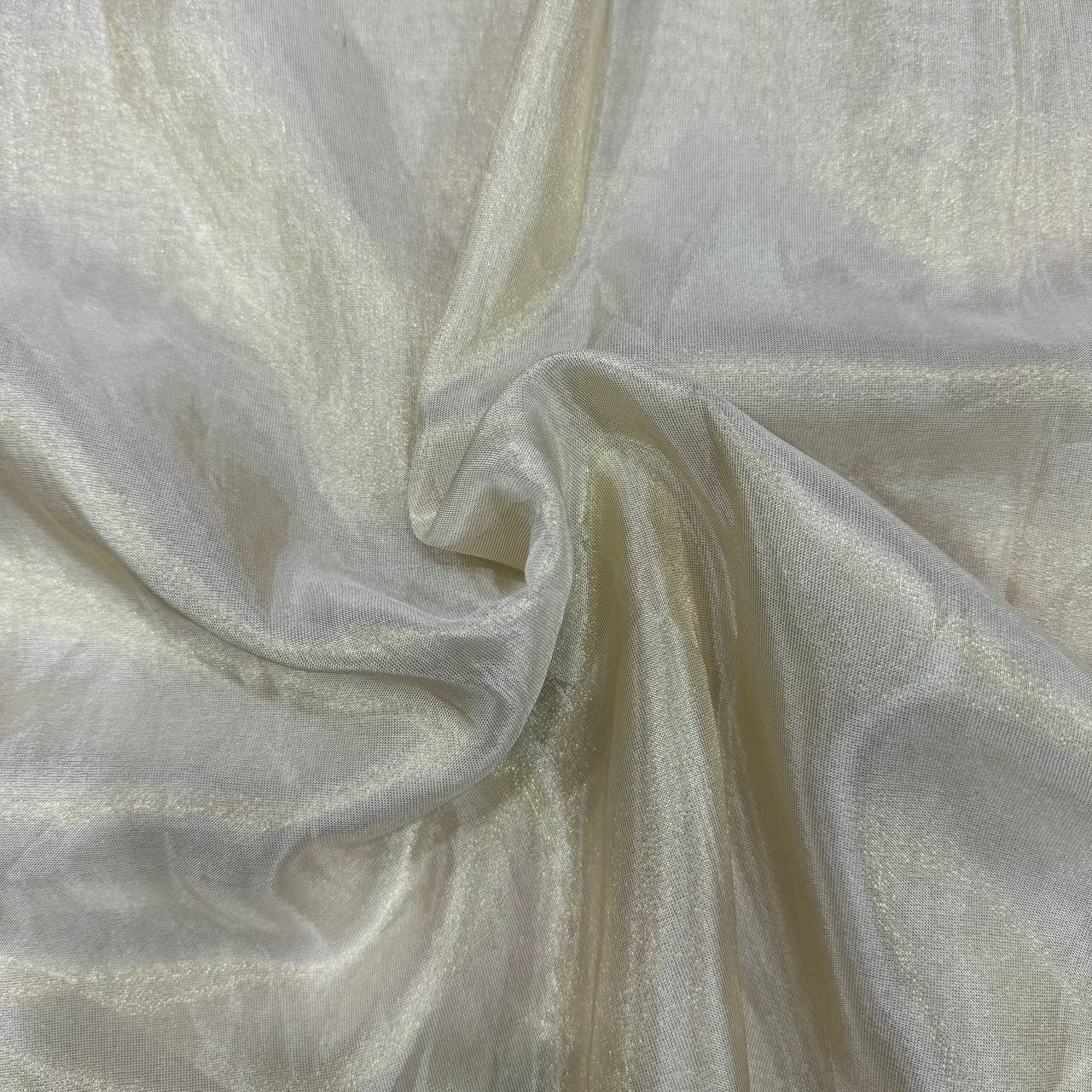 Golden Plain Dyeable Viscose Tissue Silk Fabric