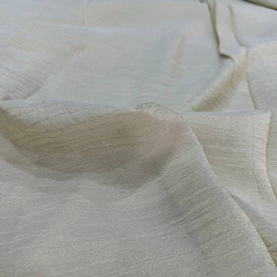 Golden Stripes Dyeable Viscose Crushed Tissue Fabric (Wholesale)