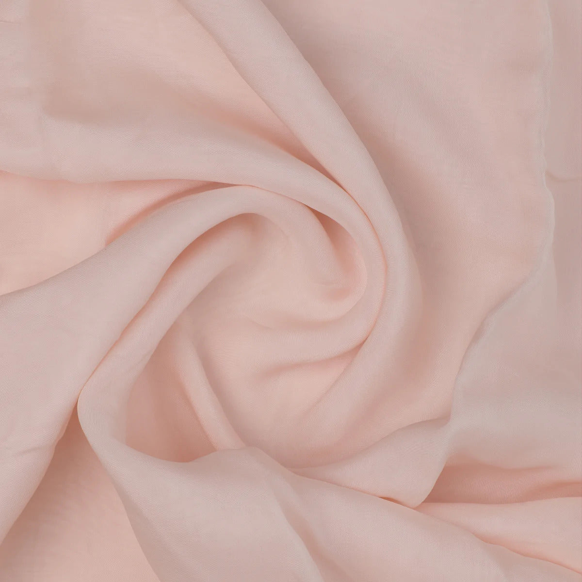 Light Peach Plain Viscose Organza Fabric (Wholesale)