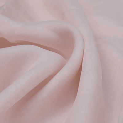 Light Peach Plain Viscose Organza Fabric (Wholesale)