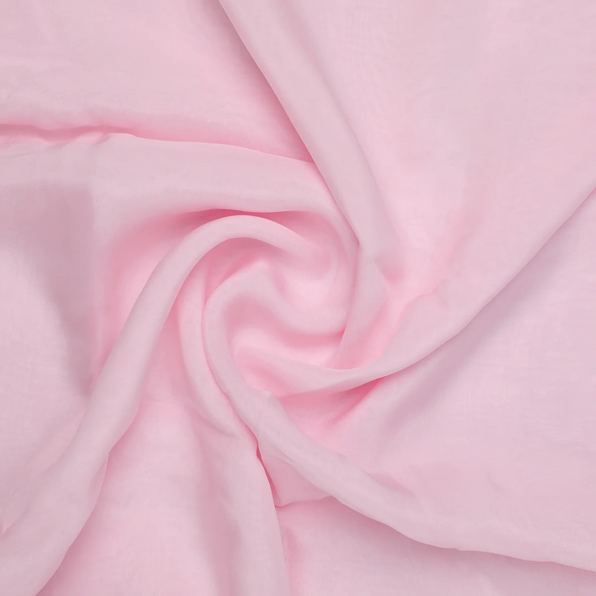 Baby Pink Plain Viscose Organza Fabric (Wholesale)